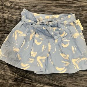 Blue and White Patterned Shorts Size 14 by A new Day